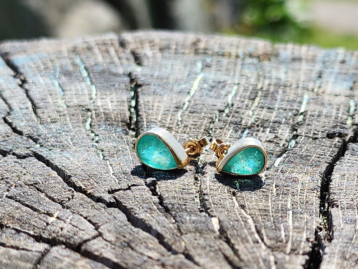 2.41 Carat Naturally Mined Untreated Colombian Emerald Earrings 18k GOLD ICG CER - JDColFashion