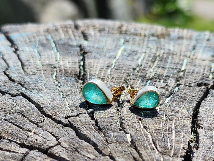 2.41 Carat Naturally Mined Untreated Colombian Emerald Earrings 18k GOLD ICG CER - JDColFashion