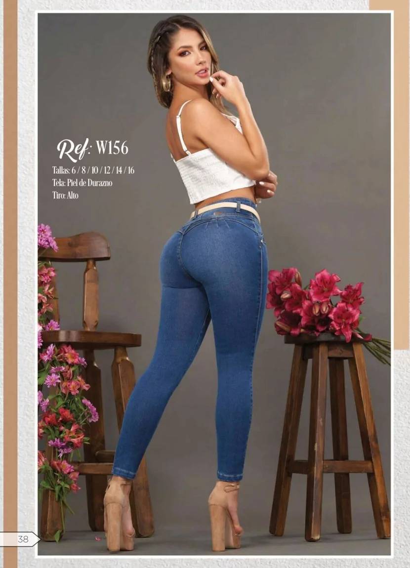 W-156 100% Authentic Colombian Push Up Jeans – JDColFashion