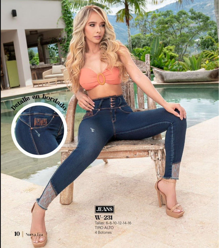 W-231 100% Authentic Colombian Push Up Jeans - JDColFashion