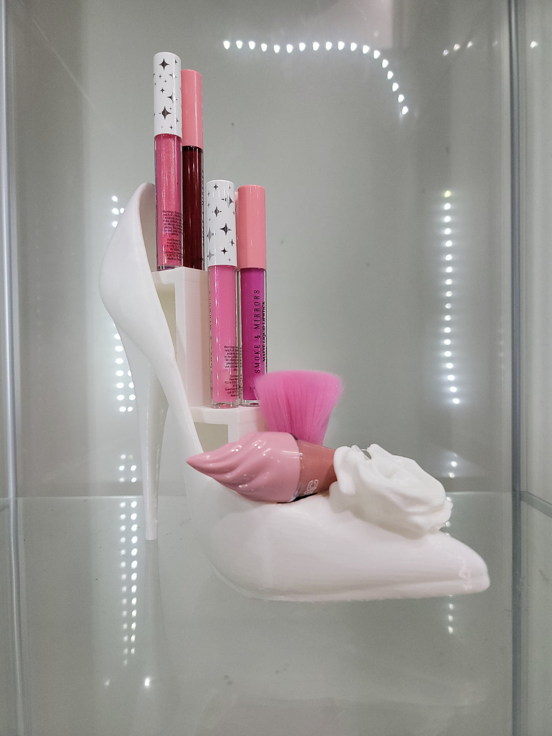 Wedding High Heel Vanity & Home Decor Makeup Organizer Brush Holder