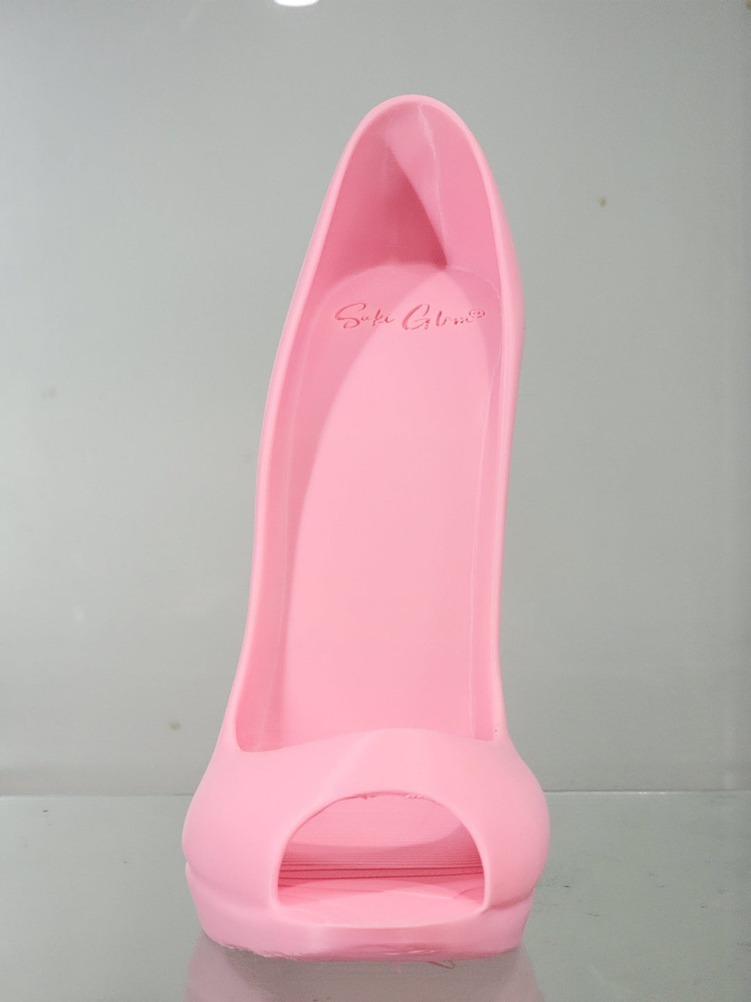 3D Printed Pink High Heel Phone Holder - Glam Desk Decor - JDColFashion