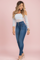 Koval 100% Authentic Colombian Push-Up Skinny Jeans with Geometric Embroidery