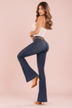 Tiger 100% Authentic Colombian Push-Up Flare Jeans with Woven Belt