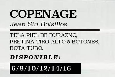 Copenage 100% Authentic Colombian Push Up Jeans