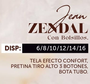 Zendal 100% Authentic Colombian Push Up Jeans