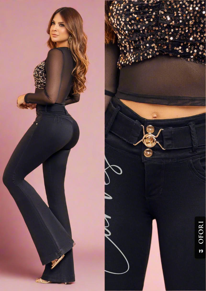 Melia 100% Authentic Colombian Push Up FLARE Jeans