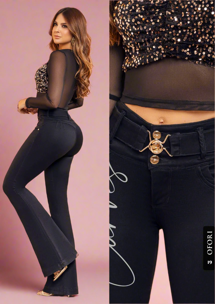 Melia 100% Authentic Colombian Push Up FLARE Jeans