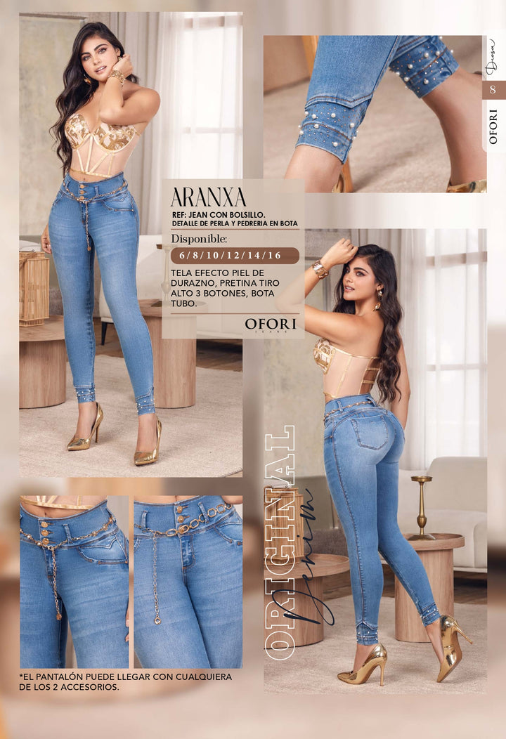 Aranxa 100% Authentic Colombian Push Up Jeans
