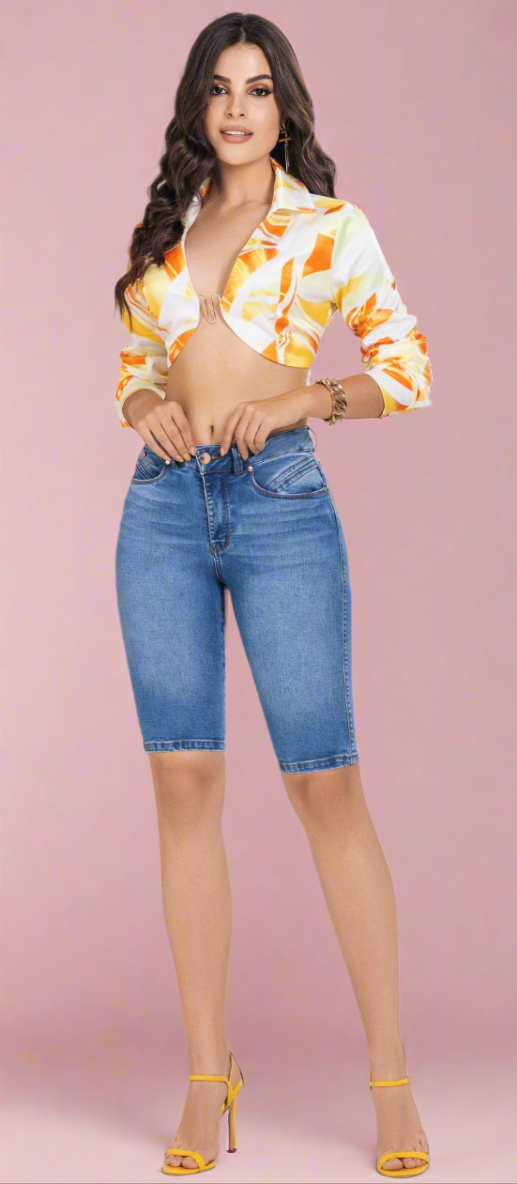 Avellana 100% Authentic Colombian Push Up Capri
