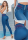 Luli 100% Authentic Colombian Push-Up Skinny Jeans with Hanging Chain