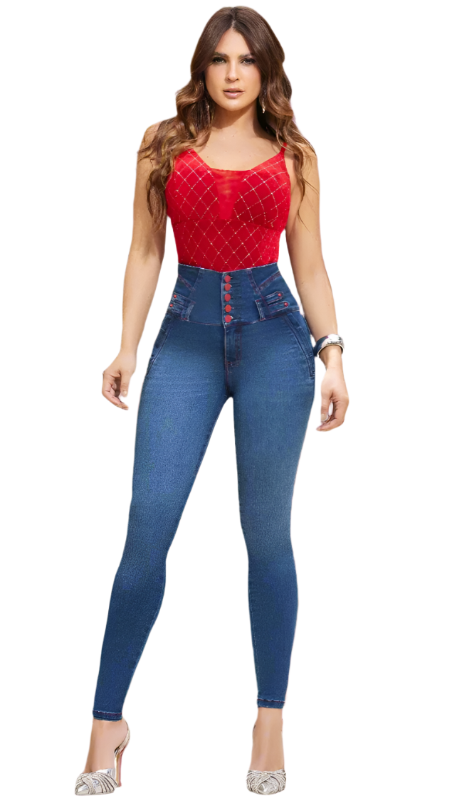1500 100% High-Waist Authentic Colombian Push Up Jeans