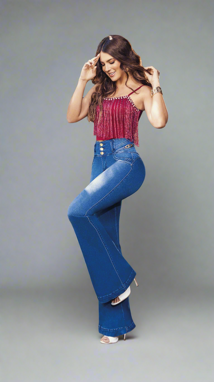 Veronica 100% Authentic Colombian Push Up Flare Jeans