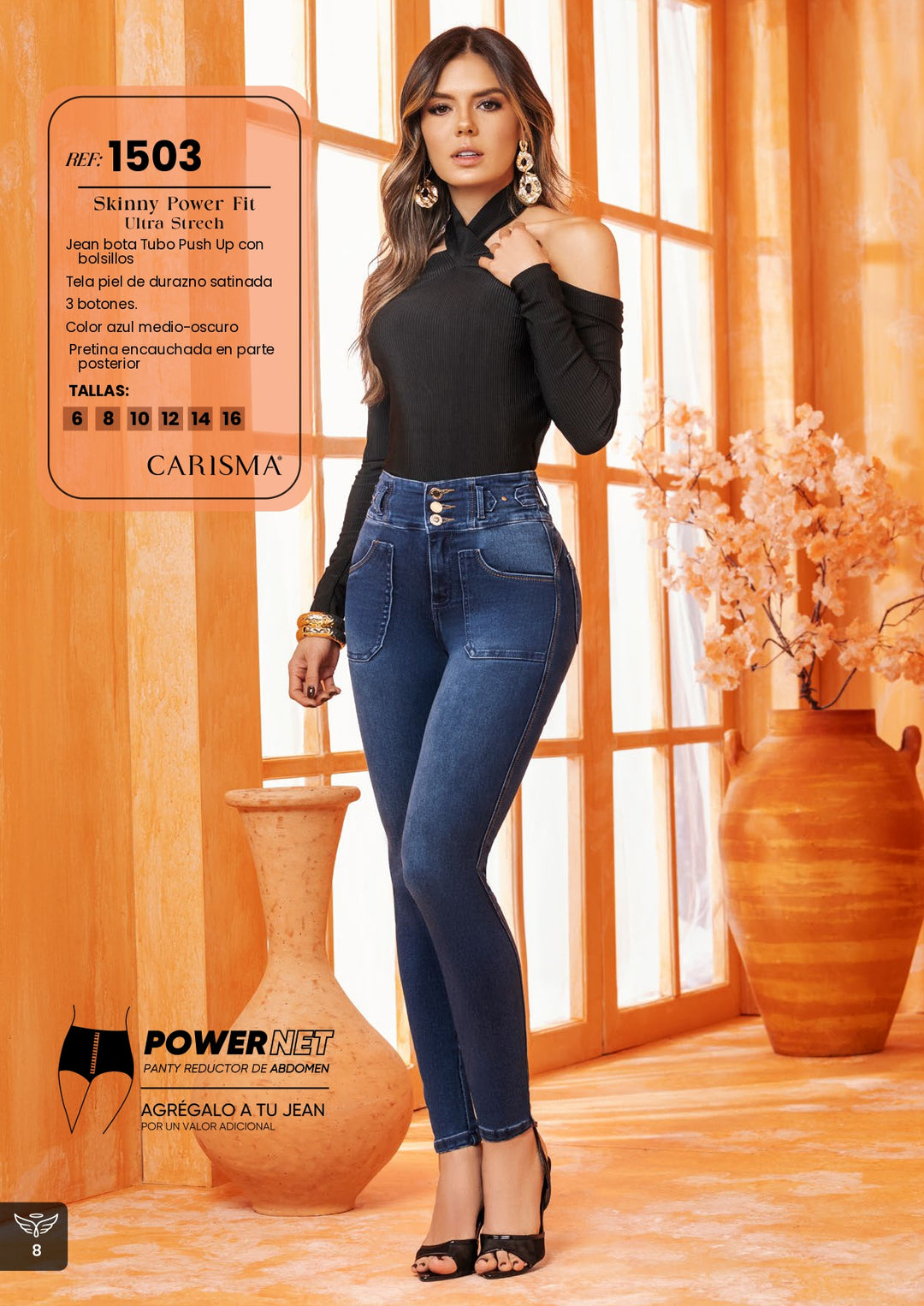 1503 100% Authentic Colombian Push Up Jeans