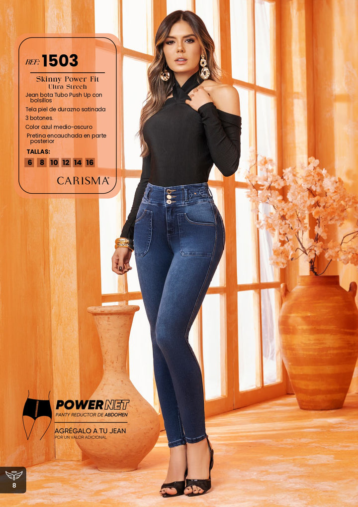 1503 100% Authentic Colombian Push Up Jeans