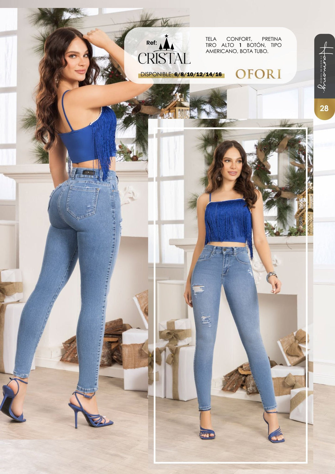 Cristal 100% Authentic Colombian Push Up Jeans - JDColFashion