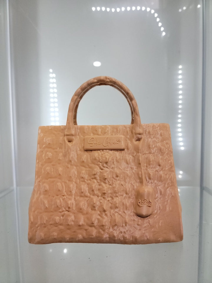 Croc - Embossed Handbag Vanity & Home Decor Makeup Organizer and Brush Holder - JDColFashion