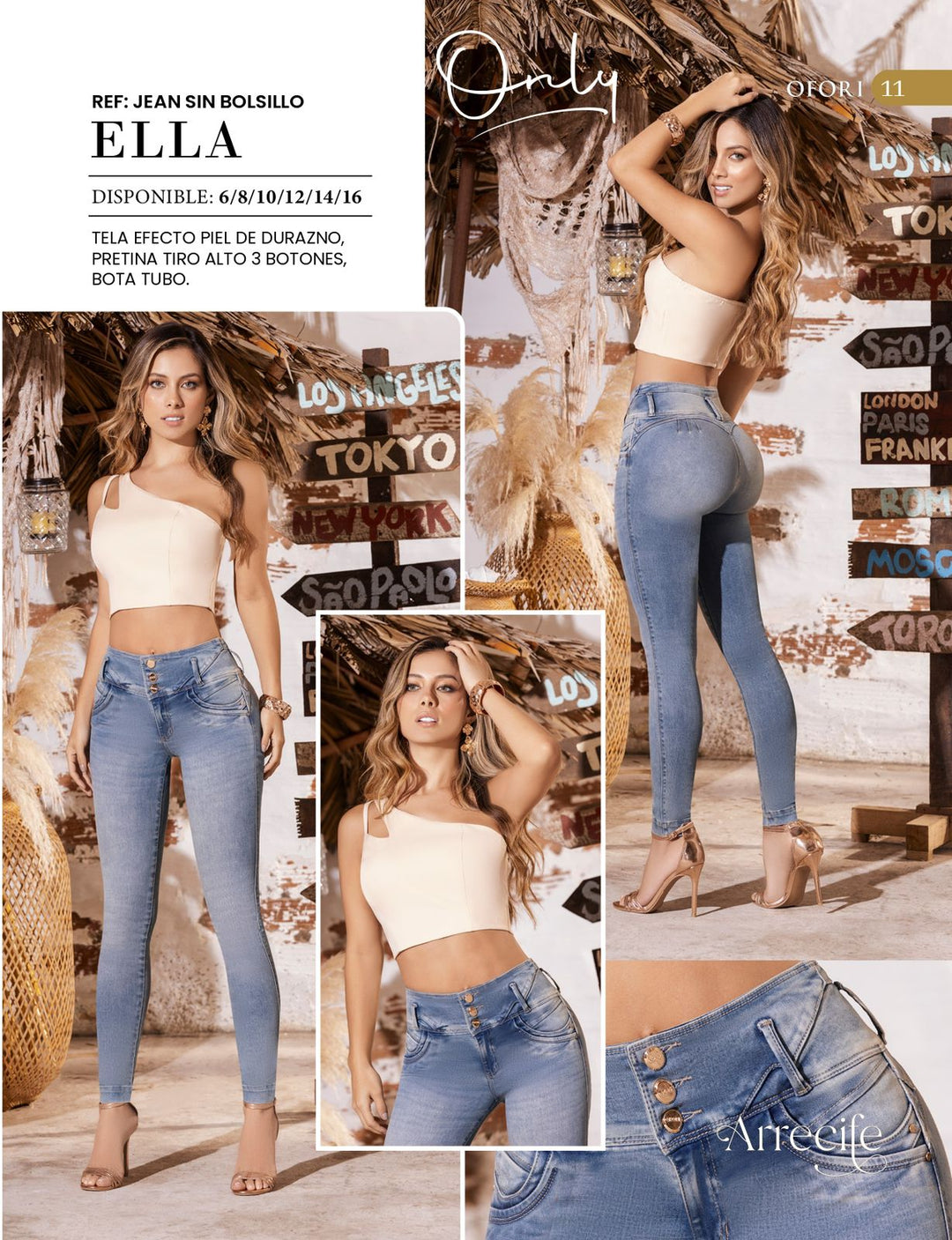 Ella 100% Authentic Colombian Push Up Jeans - JDColFashion