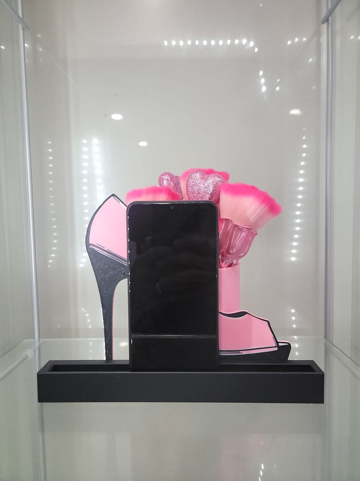 Glamorous High Heel Brush & Phone Holder - JDColFashion