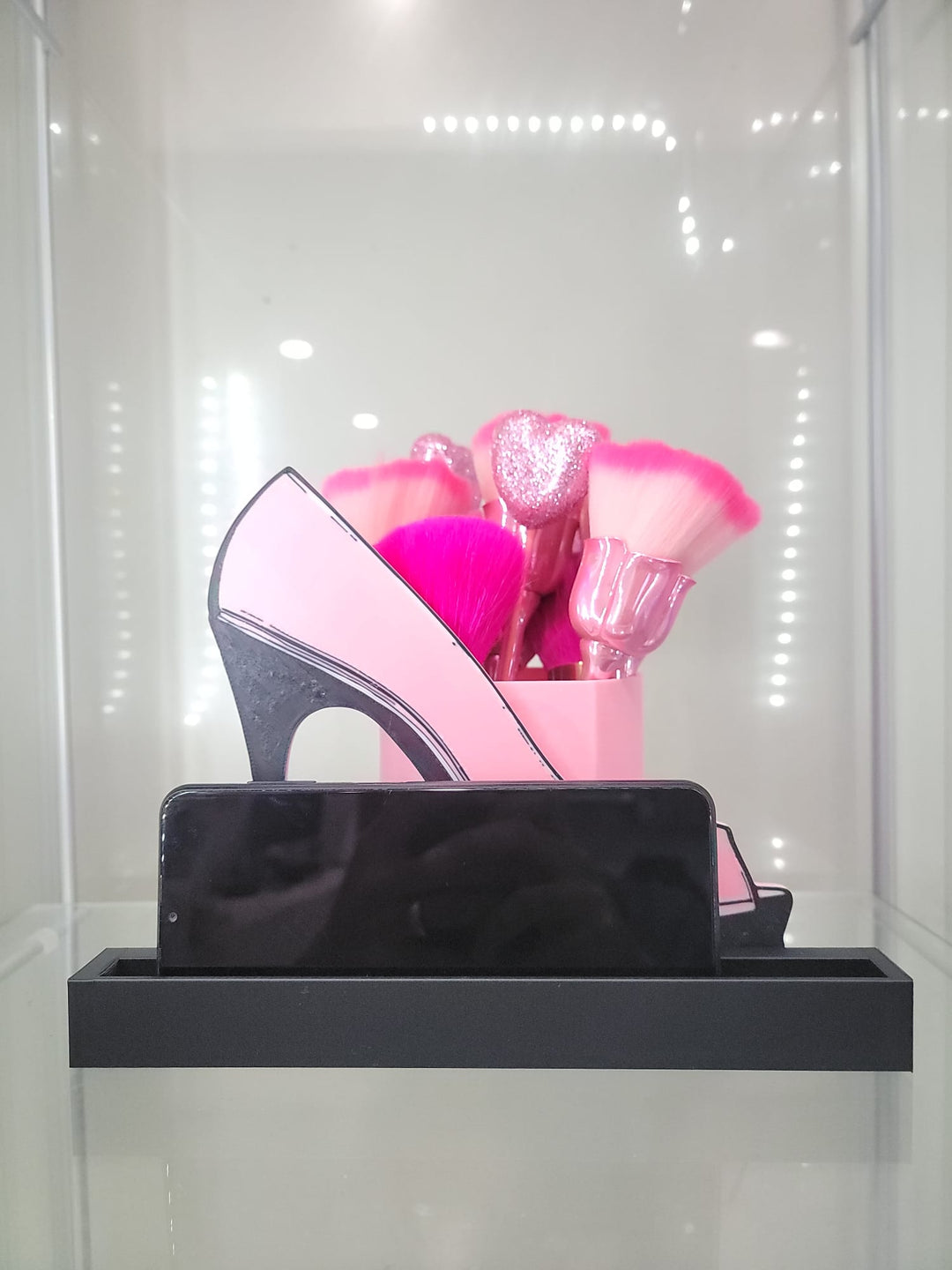 Glamorous High Heel Brush & Phone Holder - JDColFashion