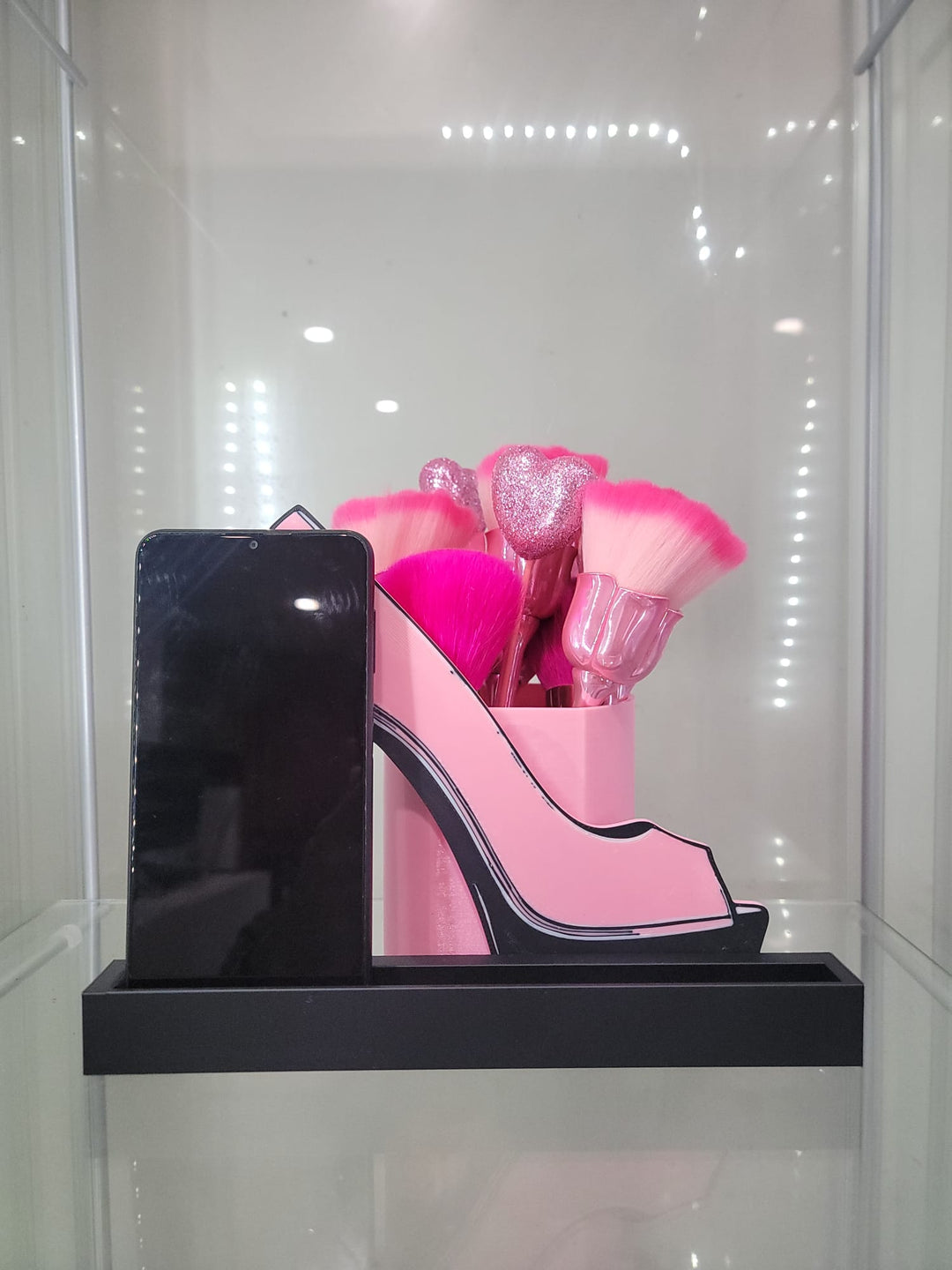 Glamorous High Heel Brush & Phone Holder - JDColFashion