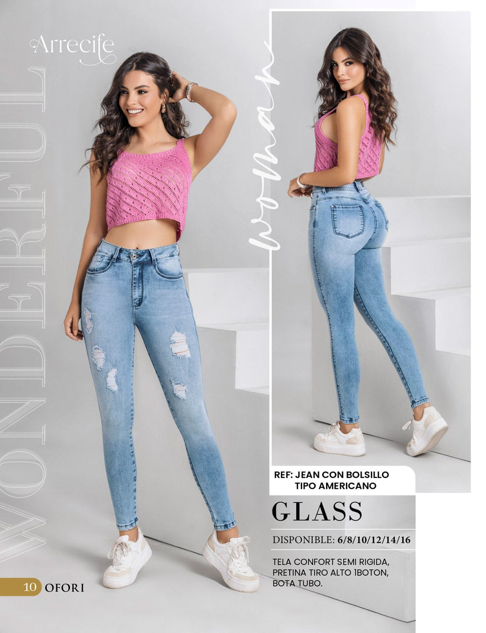 Glass 100% Authentic Colombian Push Up Jeans - JDColFashion