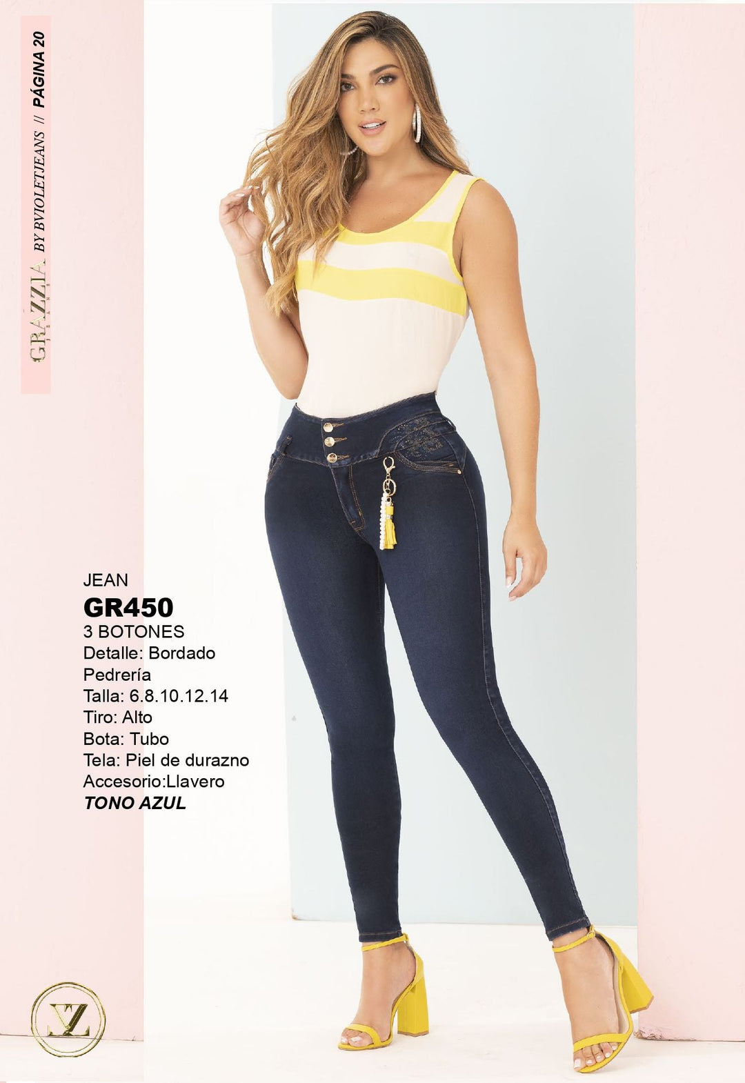 GR450 100% Authentic Colombian Push Up Jeans - JDColFashion