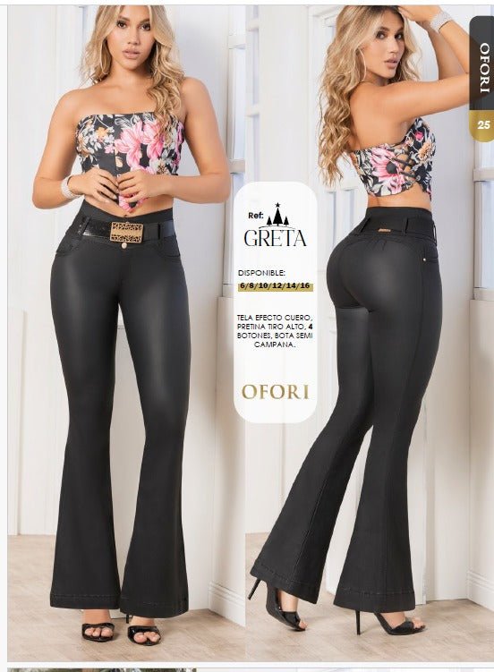 Greta 100% Authentic Colombian Push Up Jeans (Leather effect) - JDColFashion