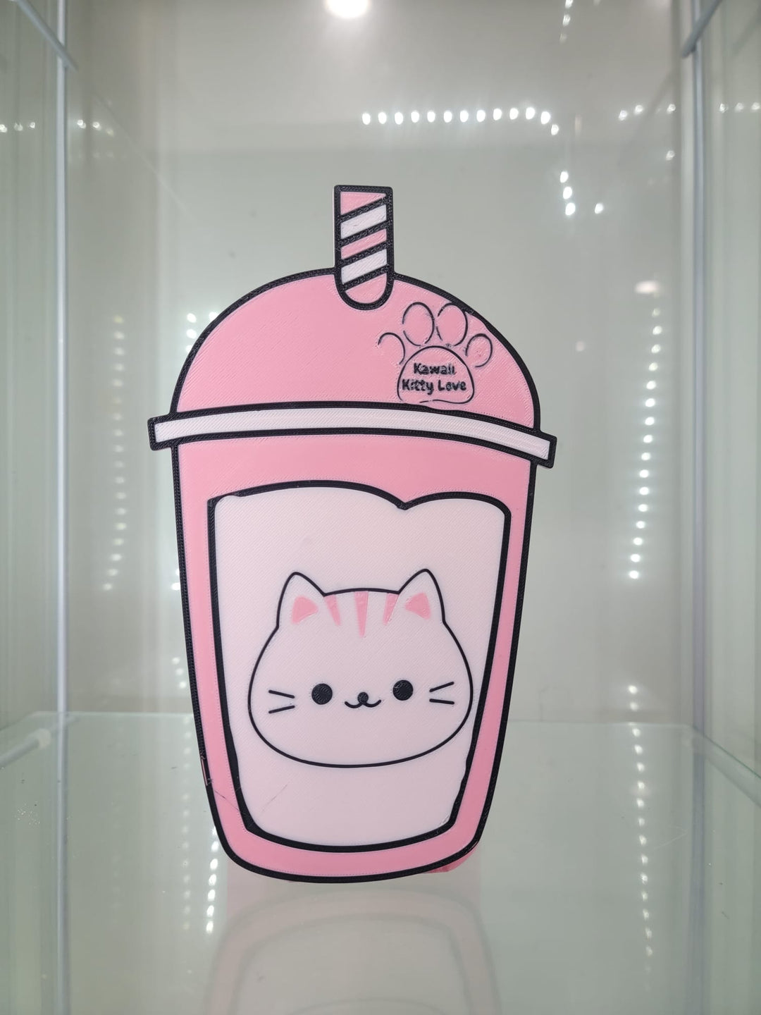 Kawaii Kitty Love Milkshake Decor - JDColFashion