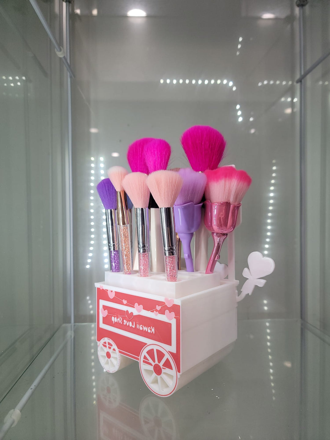 Kawaii Love Shop Cart – 3D Printed Makeup & Accessory Holder - JDColFashion