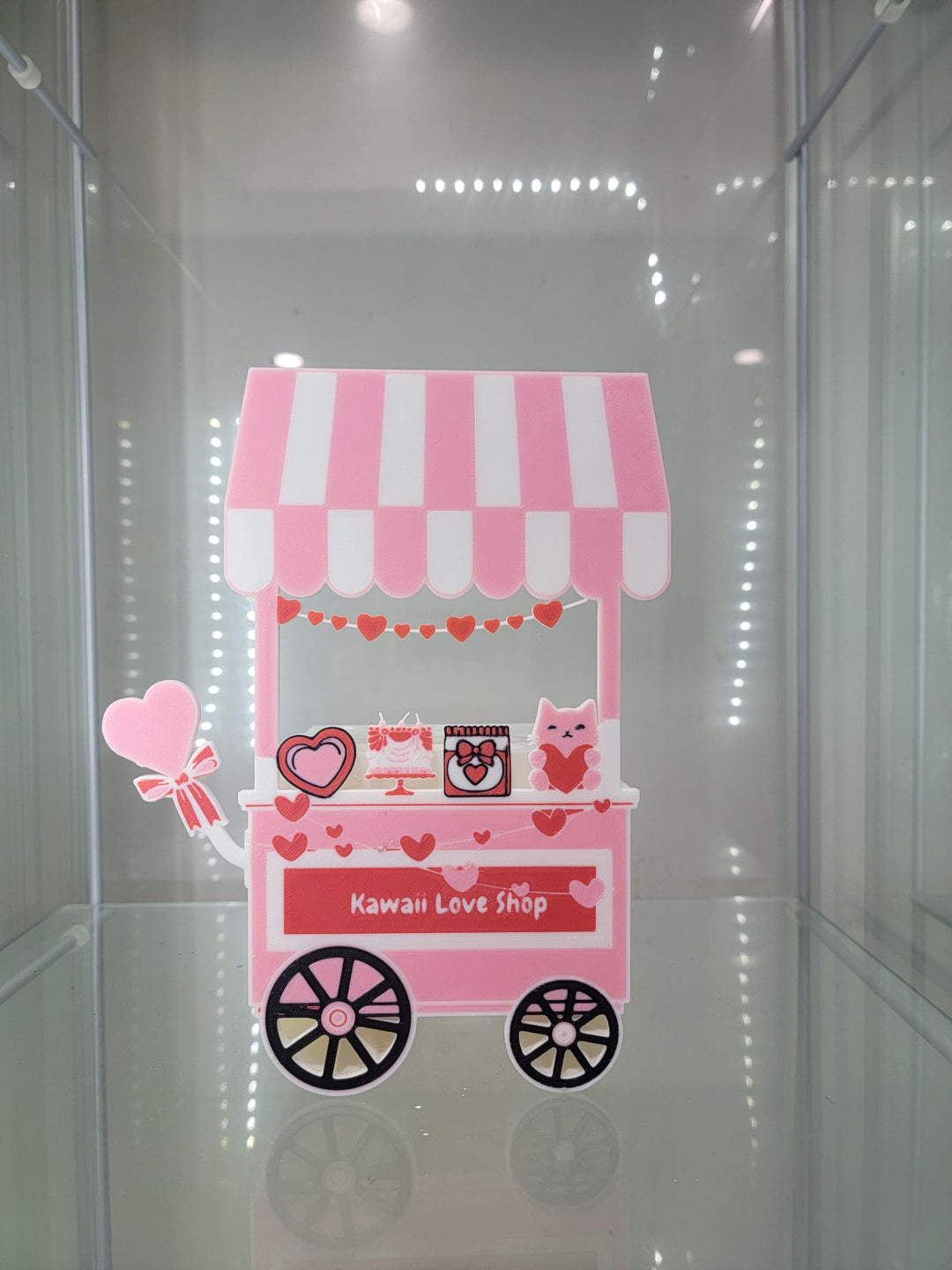 Kawaii Love Shop Cart – 3D Printed Makeup & Accessory Holder - JDColFashion