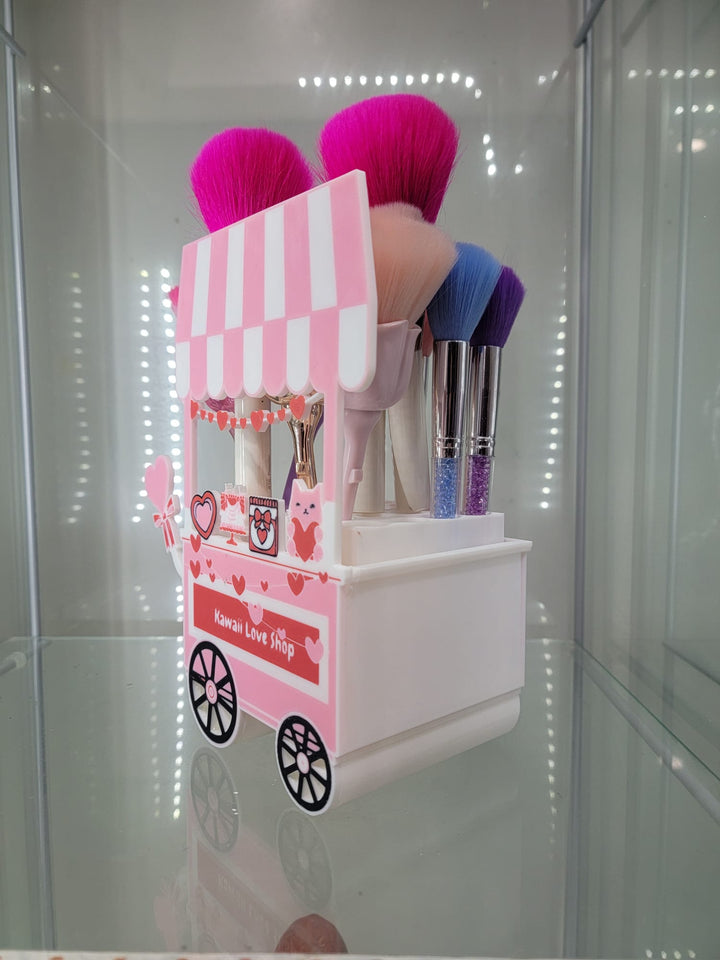 Kawaii Love Shop Cart – 3D Printed Makeup & Accessory Holder - JDColFashion