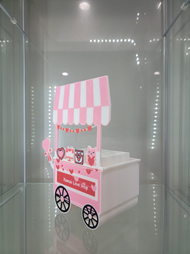 Kawaii Love Shop Cart – 3D Printed Makeup & Accessory Holder - JDColFashion