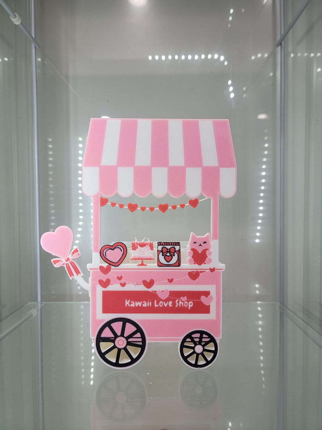 Kawaii Love Shop Cart – 3D Printed Makeup & Accessory Holder - JDColFashion