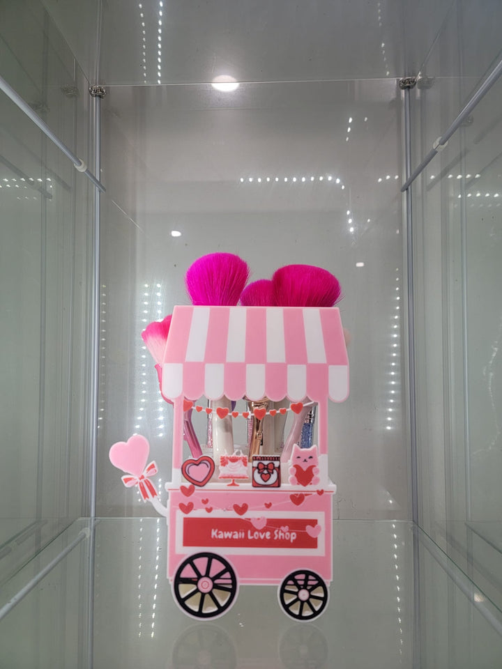 Kawaii Love Shop Cart – 3D Printed Makeup & Accessory Holder - JDColFashion