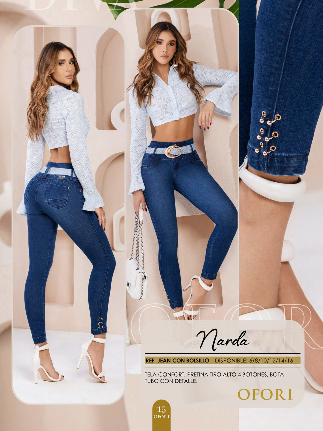 Narda 100% Authentic Colombian Push Up Jeans - JDColFashion