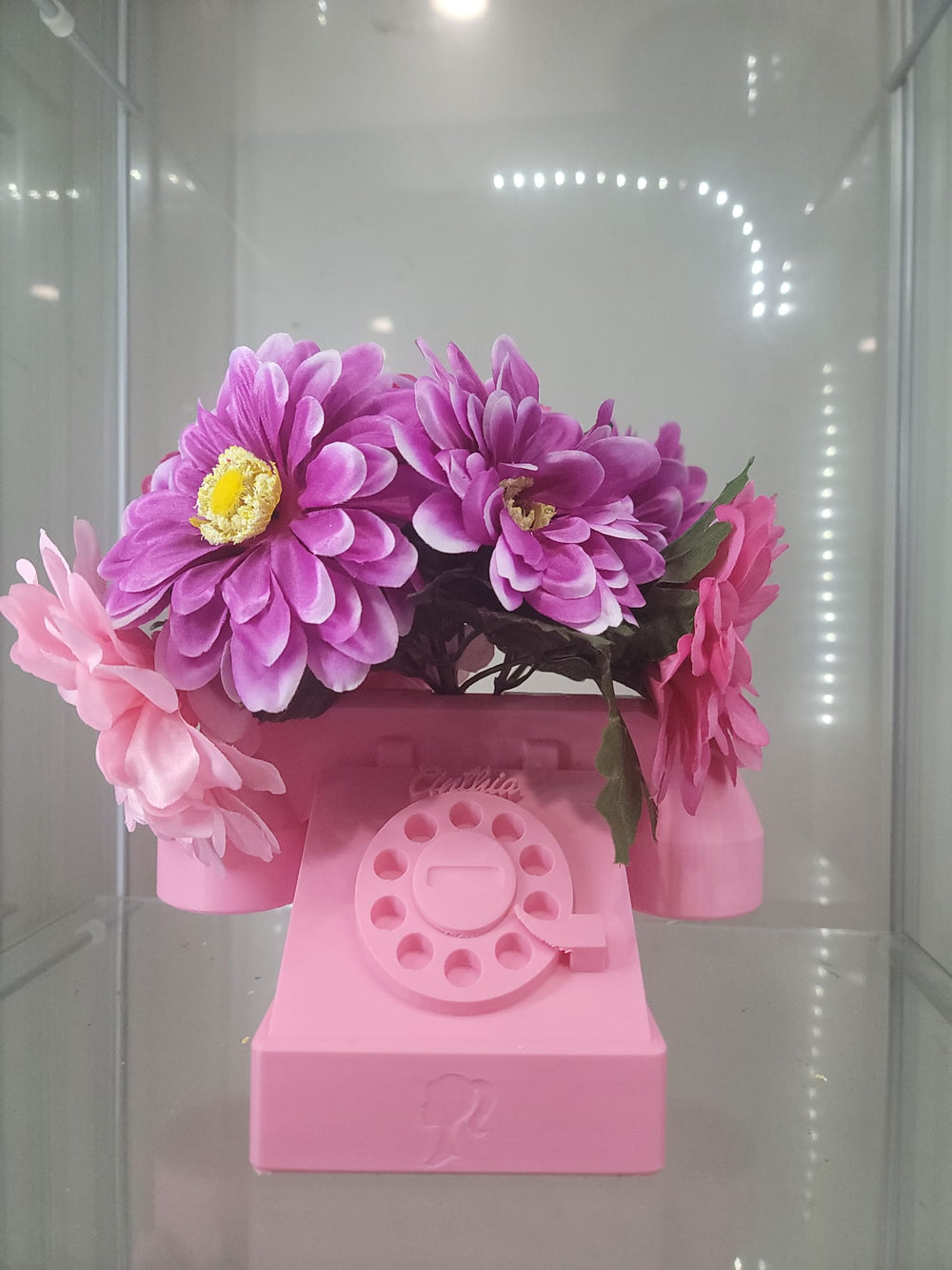 Personalized 3D Printed Retro Phone Brush Holder | Desk decoration - JDColFashion