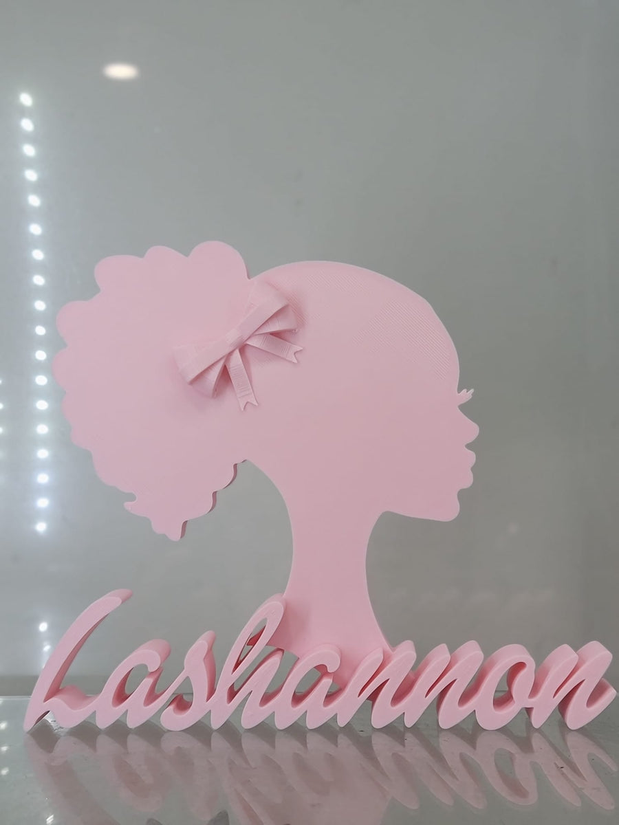 Personalized Curly Doll Head Sign! - JDColFashion