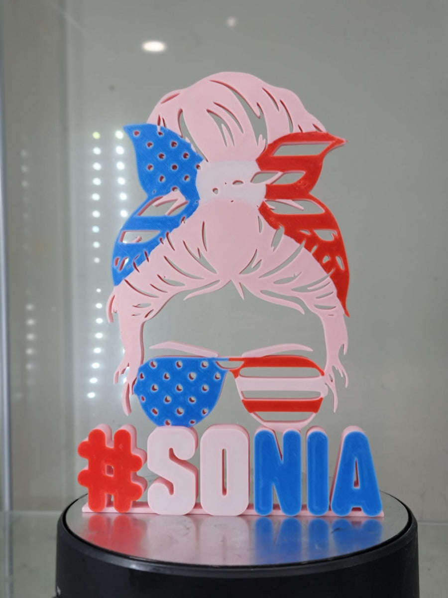 Personalized Patriotic 3D Mom Life Icon - JDColFashion