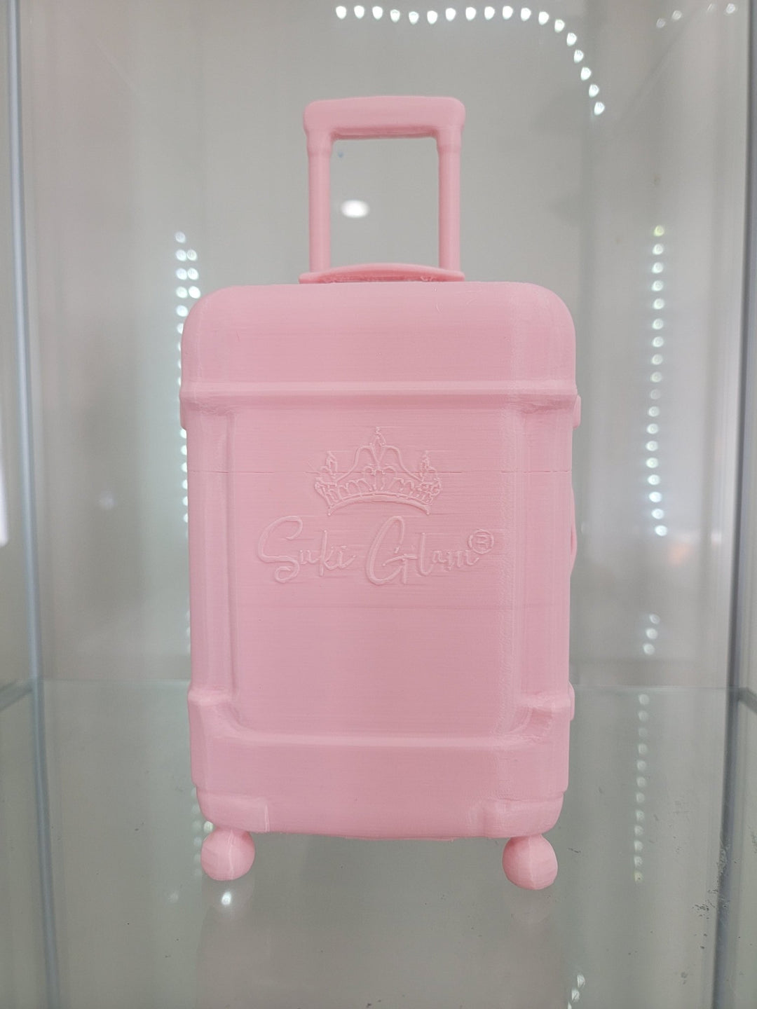 Pink Luggage Vanity & Home Decor Makeup Organizer and Brush Holder - JDColFashion