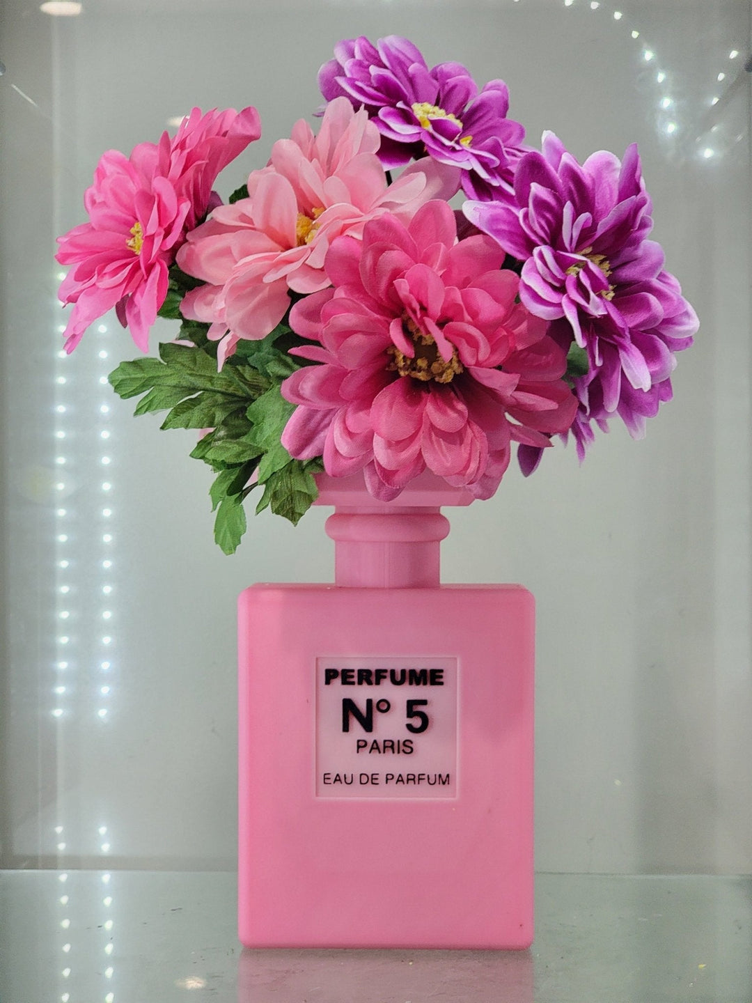 Pink Perfume Bottle - Inspired 3D - Printed Vase - JDColFashion