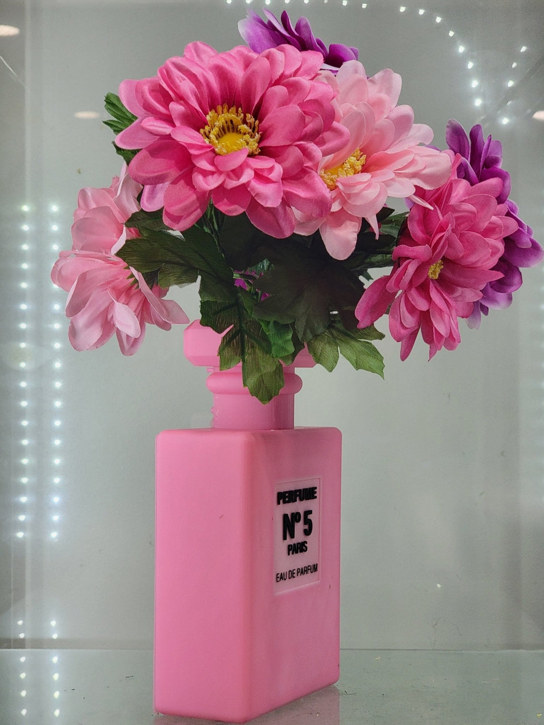 Pink Perfume Bottle - Inspired 3D - Printed Vase - JDColFashion