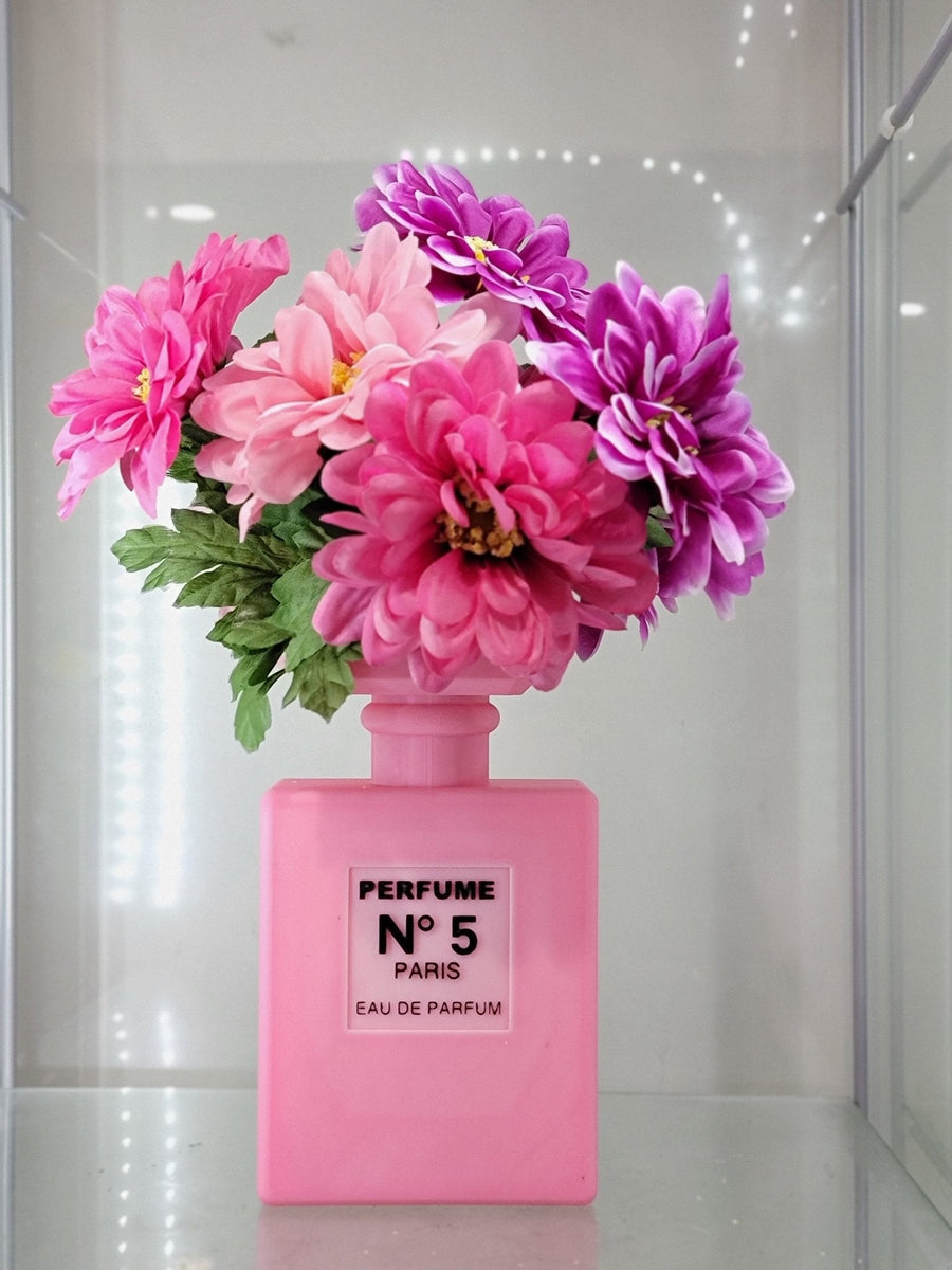 Pink Perfume Bottle - Inspired 3D - Printed Vase - JDColFashion