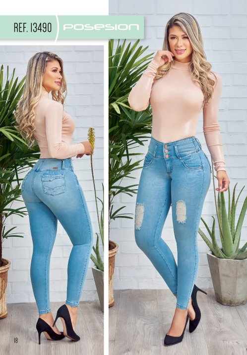 Posesion 13490 100% Authentic Colombian Push Up Jeans - JDColFashion