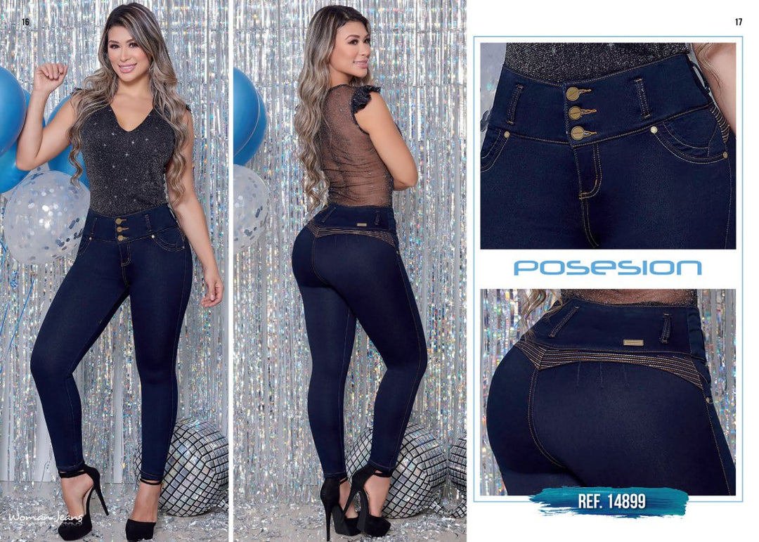 Posesion 14899 100% Authentic Colombian Push Up Jeans - JDColFashion