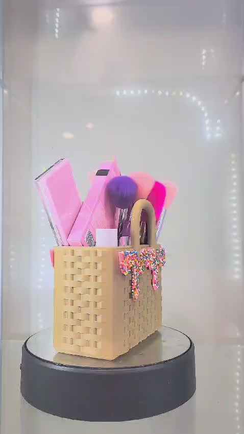 Sprinkle Glam Ice Cream Woven Bag