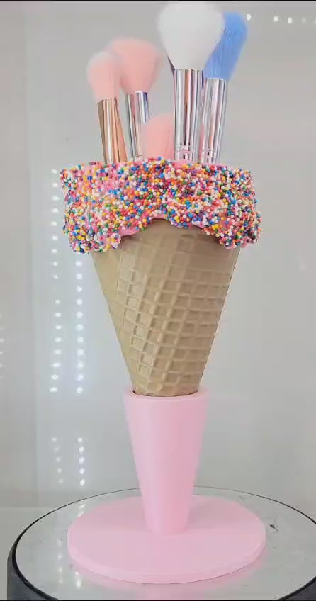 Sprinkles Ice Cream Brush Holder 3D printed.