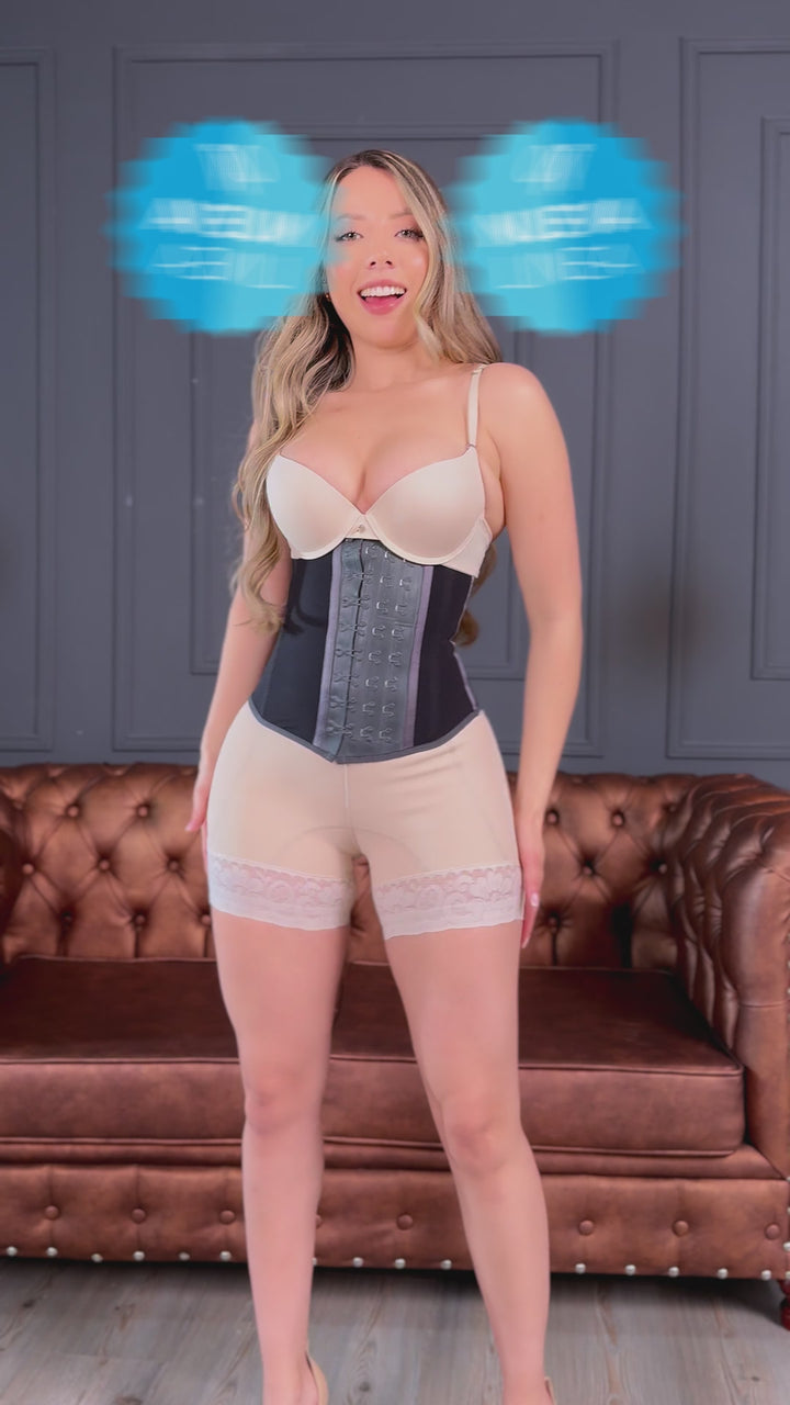 Colombian Premium Extreme Waist Trainer High-Compression Waist Cincher Black FW-002