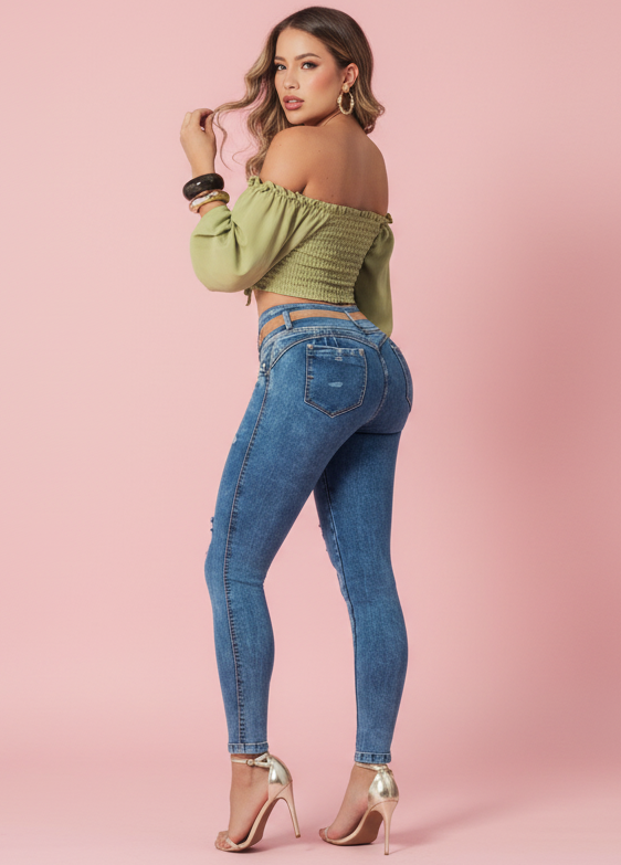 Lourdes 100% Authentic Colombian Push Up Jeans
