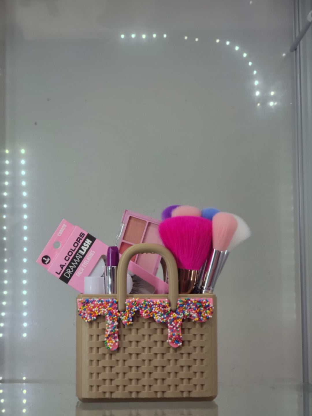 Sprinkles Ice Cream Woven Bag 3D - Printed Makeup Holder - JDColFashion